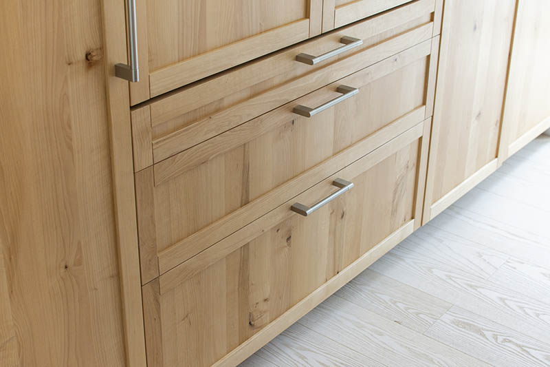 Kitchen cabinets made from local alder tree III