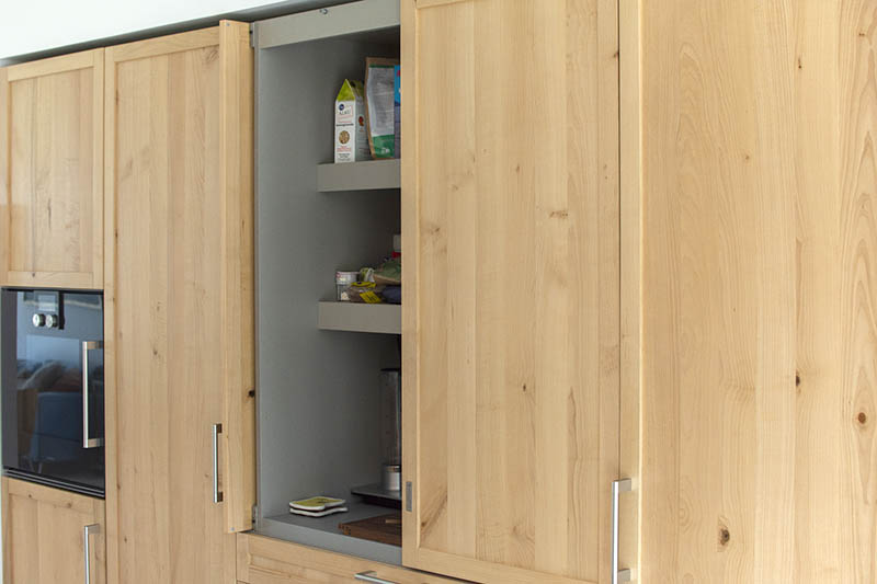 Kitchen cabinets made from local alder tree IV
